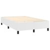 vidaXL Krevet s oprugama i madracem bijeli 120x200 cm od umjetne kože