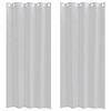 vidaXL Voile zavjesa 2 pcs Svijetlo siva 225 x 140 cm Poliester