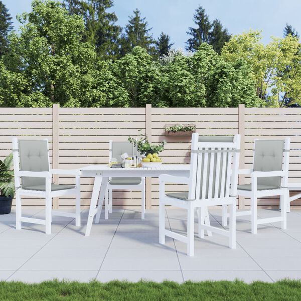 vidaXL Jastuci za stolice 6 kom svjetlosivi 100x50x4 cm tkanina