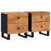 vidaXL Noćni ormarići 2 kom 40 x 33 x 46 cm masivno bagremovo drvo