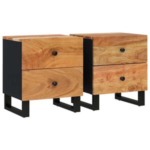 vidaXL Noćni ormarići 2 kom 40 x 33 x 46 cm masivno bagremovo drvo