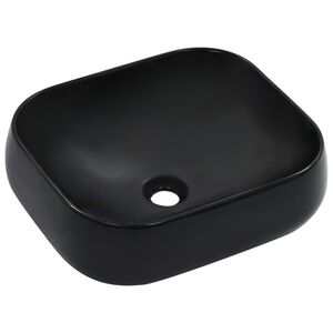 vidaXL Umivaonik 44,5 x 39,5 x 14,5 cm keramički crni