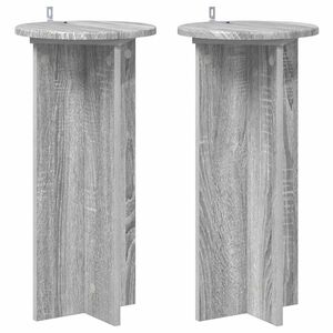 vidaXL Stalak za biljke 2 kom. Siva sonoma 29,5 x 29,5 x 60 cm