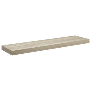 vidaXL Plutajuća zidna polica boja hrasta 90 x 23,5 x 3,8 cm MDF