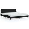 vidaXL Okvir za krevet Dover Crni 180x200 cm Tkanina