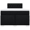 vidaXL Krevet box spring s madracem crni 120 x 190 cm od tkanine