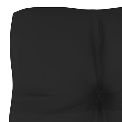 vidaXL Jastuk za sofu od paleta crni 60 x 40 x 10 cm