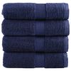vidaXL Premium ručnici za pranje SOLUND 4 kom. tamnoplave 30x30 cm 600 g/m&sup2;