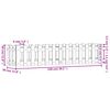 vidaXL Povišena vrtna gredica 150x30x30 cm impregnirana borovina