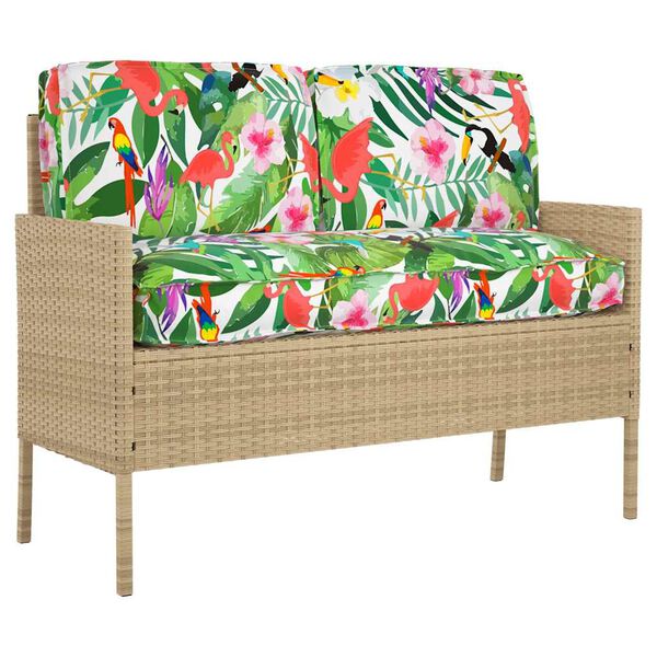 vidaXL Set jastučića Cvjetni 3 pcs &Scaron;areni Oxford tkanina