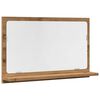 vidaXL Kupaonski ormarić s ogledalom Artisan hrast 60x11x37 cm