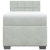 vidaXL Box spring krevet s madracem svjetlosivi 100x200 cm bar&scaron;unasti