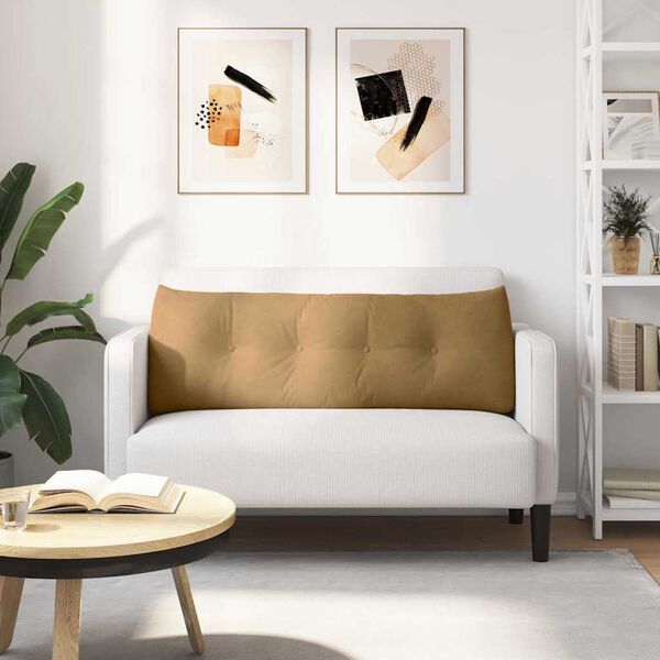 vidaXL Jastuk za leđa Smeđa 140 x 24 x 50 cm Bar&scaron;un