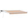 vidaXL Ručna zlačivna tenda s LED diodama 3 x 2,5 m