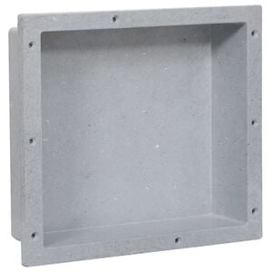 vidaXL Ni&scaron;a za tu&scaron; mat siva 41 x 36 x 10 cm