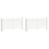 vidaXL Pokrovi za radijator 2 kom bijeli 172 x 19 x 81,5 cm MDF
