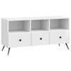 vidaXL TV ormar s ladicama Bijela visokog sjaja 102 x 34,5 x 50 cm