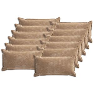vidaXL Presvlaka za jastuk 12 pcs HOUTEN Smeđa 40 x 80 cm