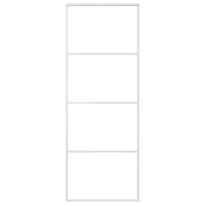 vidaXL Klizna vrata od mutnog stakla ESG i aluminija 76x205 cm bijela