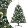vidaXL Umjetno božićno drvce Zelena 150 cm PVC, Plastika i Čelik