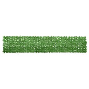 vidaXL Balkonski zastor sa zelenim li&scaron;ćem 400 x 75 cm