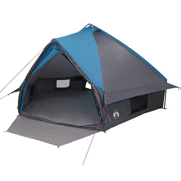 vidaXL Teepee šator s krovom Plava i siva 490 x 410 x 210 cm