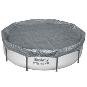 Bestway Pokrivač za bazen &Oslash;3,05 m Kružni Poliester Siva