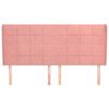 vidaXL Uzglavlje s u&scaron;ima ružičasto 203x23x118/128 cm bar&scaron;unasto
