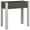 vidaXL Povi&scaron;ena vrtna gredica 75 x 40 x 75 cm WPC siva