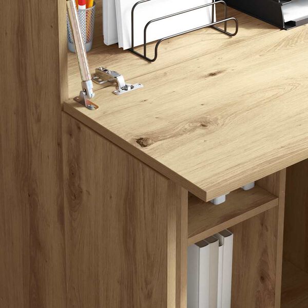 vidaXL Stol Umjetnički hrast 71.5 x 31.5 x 106.5 cm Konstruirano drvo