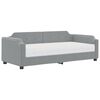 vidaXL Dnevni krevet s madracem svjetlosivi 80 x 200 cm od tkanine