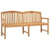 vidaXL Ručni drveni klupko s ružama 150 x 60 x 90 cm Čvrsto teak drvo