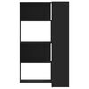 vidaXL Kutni regal za knjige s 4 razine crni 85 x 85 x 140 cm drveni