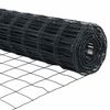 vidaXL Ograda s postovima Siva 0,8 x 25 m Čelik i PVC