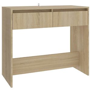 vidaXL Konzolni stol boja hrasta 89 x 41 x 76,5 cm konstruirano drvo