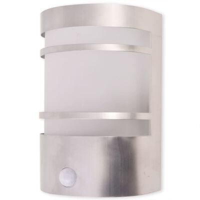 vidaXL Vanjska Zidna Svjetiljka sa Senzorom Nehrđajući Čelik