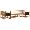 vidaXL Set vanjskih sofa 7 pcs Prirodna Čvrsto drvo akacije