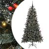 vidaXL Umjetno božićno drvce Zelena 210 cm PVC, Plastika i Čelik