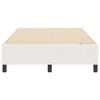 vidaXL Krevetna platforma Krema 120 x 190 cm tkanina