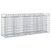 vidaXL Gabionski uzdignuti krevet 2 kom. 200 x 50 x 80 cm Srebrna