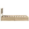 vidaXL Krevet s od storage Sonoma hrast 90 x 190 cm Konstruirano drvo