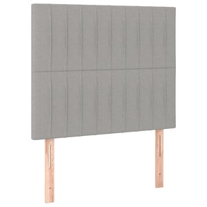 vidaXL Uzglavlje svijetlosivo 80x5x118/128 cm tkanina