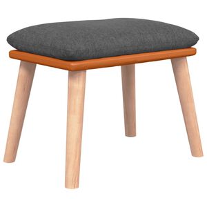 vidaXL Tabure tamnosivi 45x29,5x35 cm od tkanine i umjetne kože