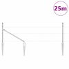 vidaXL Stup za ogradu Srebrno 25 x 0,8 m (mreža od 50 mm) Čelik