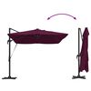 vidaXL Kantilever Roma Parasol Crvena i Crna 352 x 251 x 265 cm