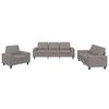 vidaXL 3-dijelni set sofa smeđesivi od tkanine