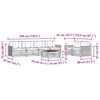 vidaXL Set vanjskih sofa s jastukom 7 pcs Prirodna i krem