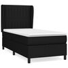 vidaXL Box spring krevet s madracem crni 90x190 cm od tkanine