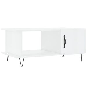 vidaXL Stolić za kavu sjajni bijeli 90 x 50 x 40 cm konstruirano drvo