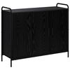 vidaXL Kreveta Crni hrast 97 x 33 x 81 cm Konstruirano drvo